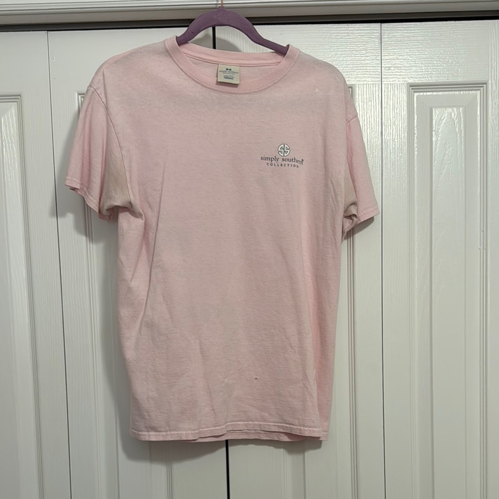 Simply Southern Light Pink Tee